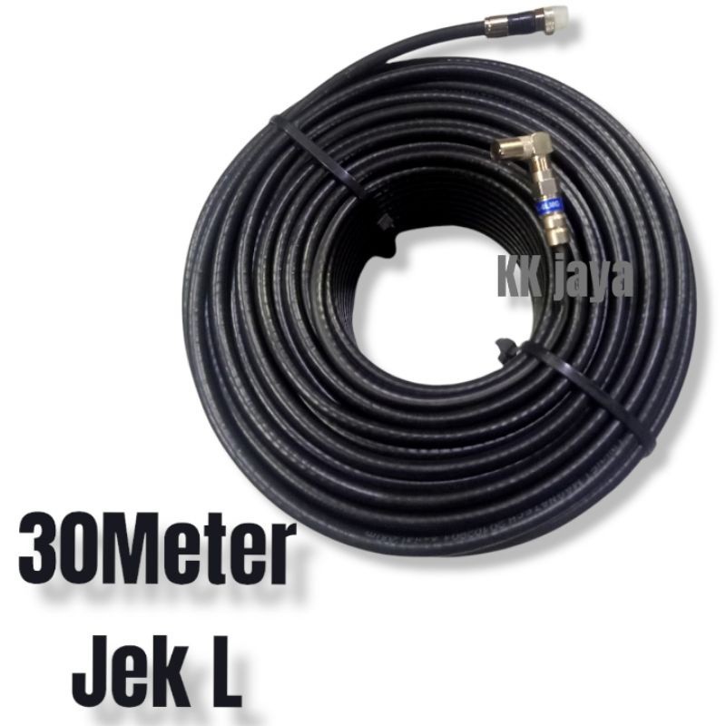 Kabel antena 30 Meter TV digital RG6 HIGH QUALITY USA /support set top box
