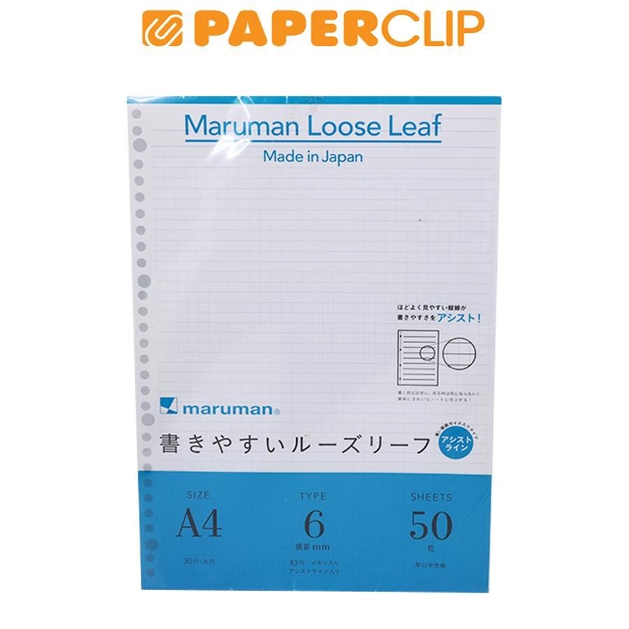 

LOOSE LEAF A4 MARUMAN L1141 50S 6MM