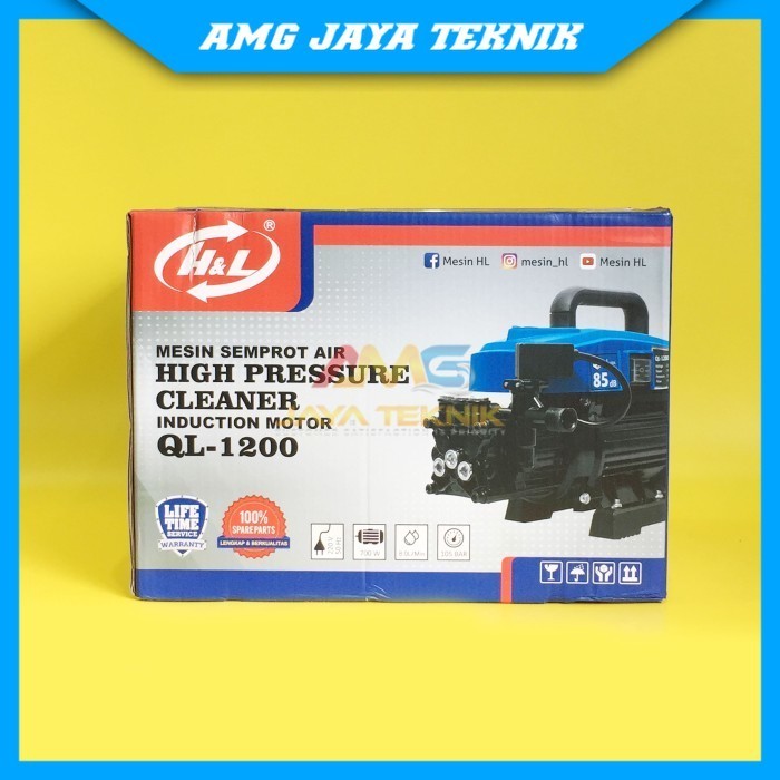 HIGH PRESSURE HL QL-1200 JET CLEANER HL QL1200 merek H&L QL 1200