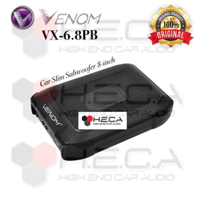 VENOM VX 6.8PB Subwoofer Aktif Active Slim VX-6.8PB Bass Sub Kolong Bawah Jok VX 6.8 PB