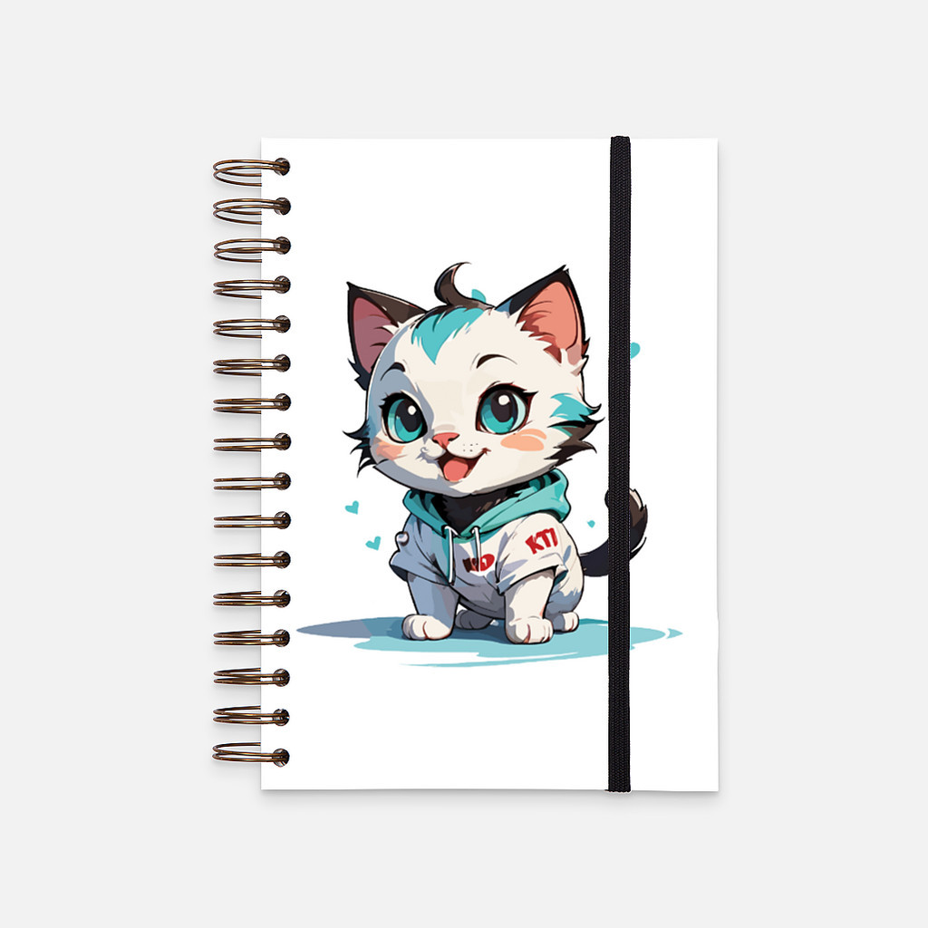 

Hard Cover Notebook Kitty Kitten