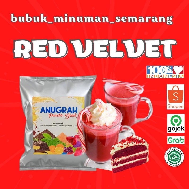 

BUBUK MINUMAN RED VELVET reguler 500grGratis Ongkir & COD