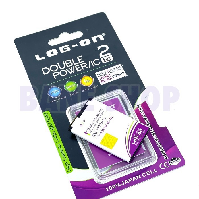 BATERAI NOKIA BL-4U - ASHA 210 300 305 306 308 309 310 501 LOG ON DOUBLE POWER BATRE