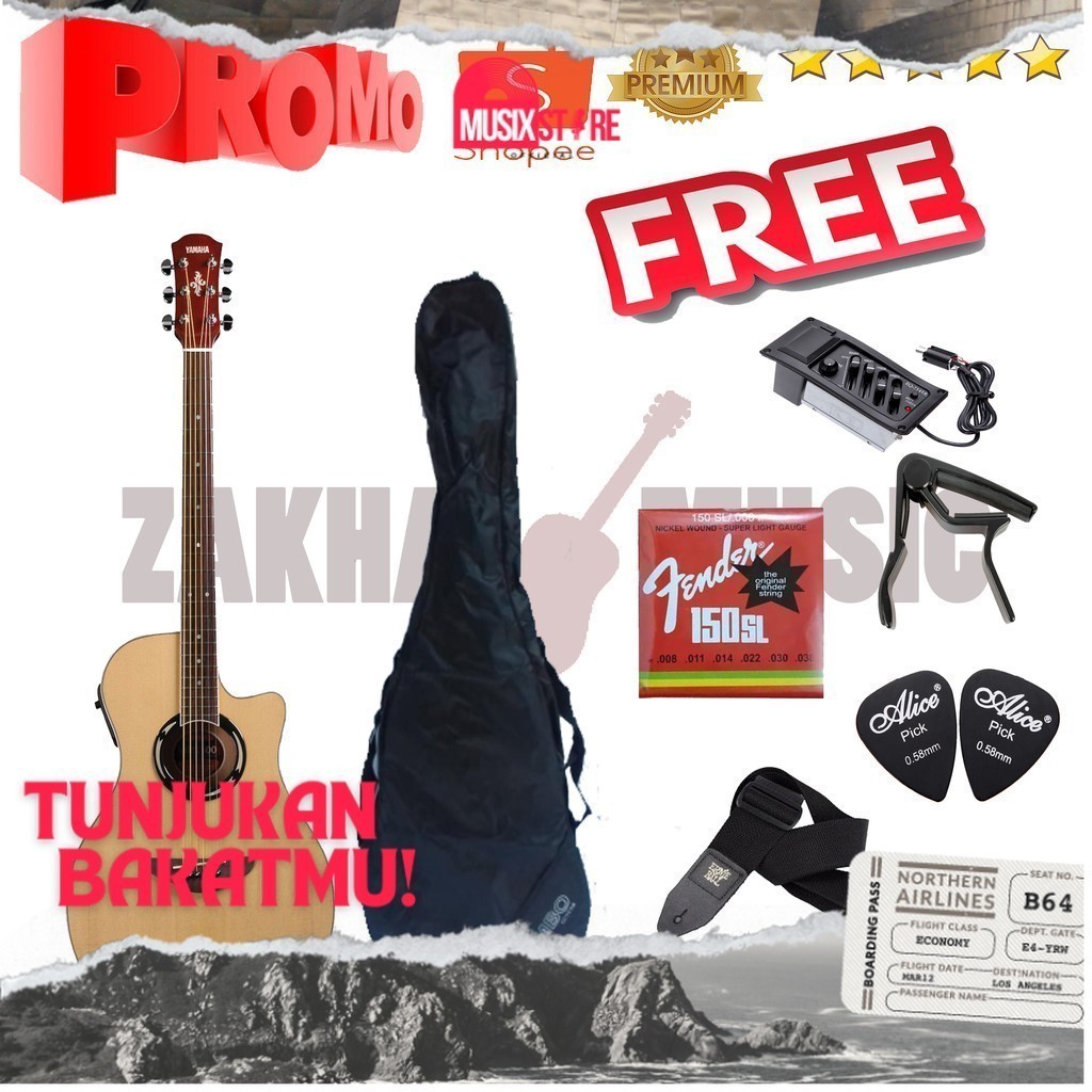 Special Diskon Paket Gitar Akustik Elektrik Yamaha APX 500 | APX 500ii | APX500ii | APX500 ii custom