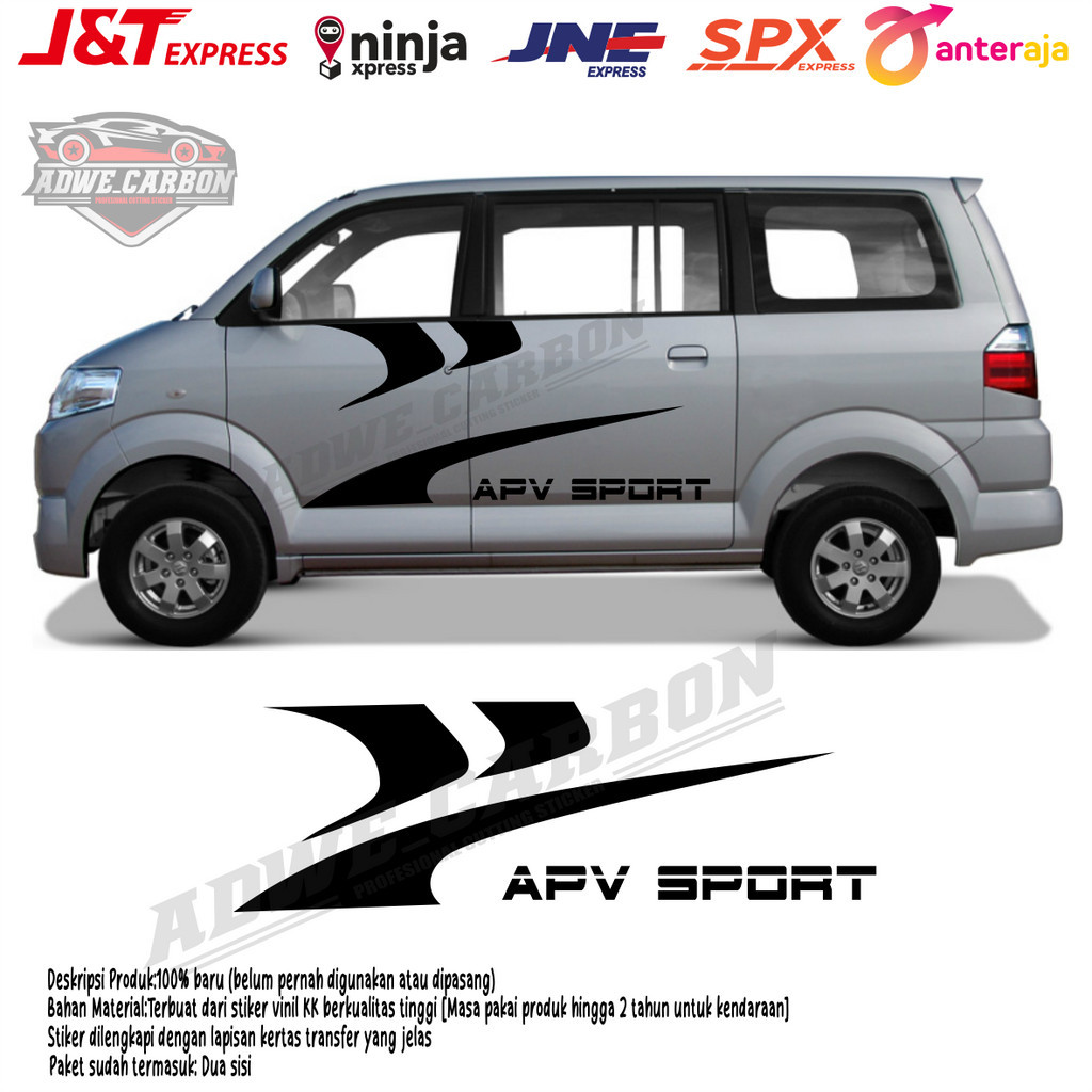 Stiker mobil Suzuki apv stiker cutting mobil apv murah terlaris