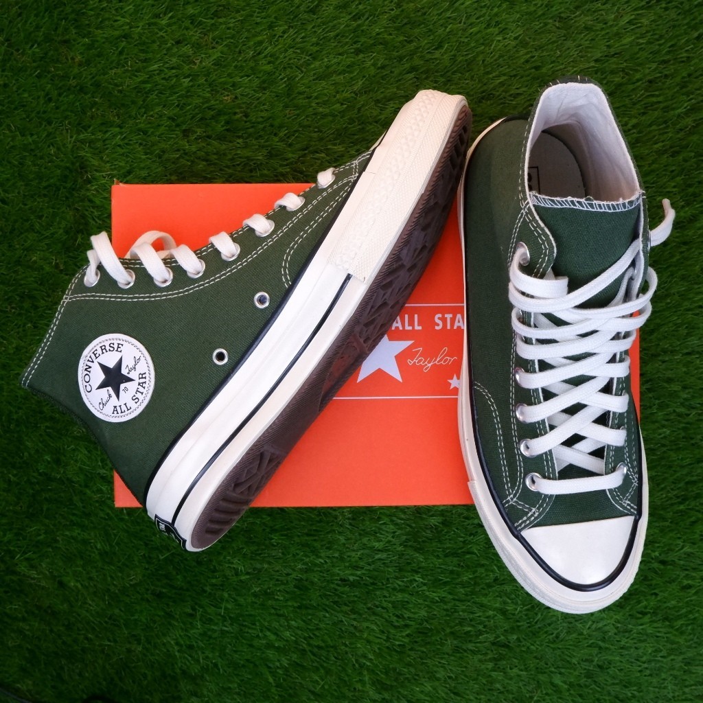Converse Hijau70s HI Hijau Army / Converse 70's Hight Green / Converse 70s Olive Hight Terlaris Prem