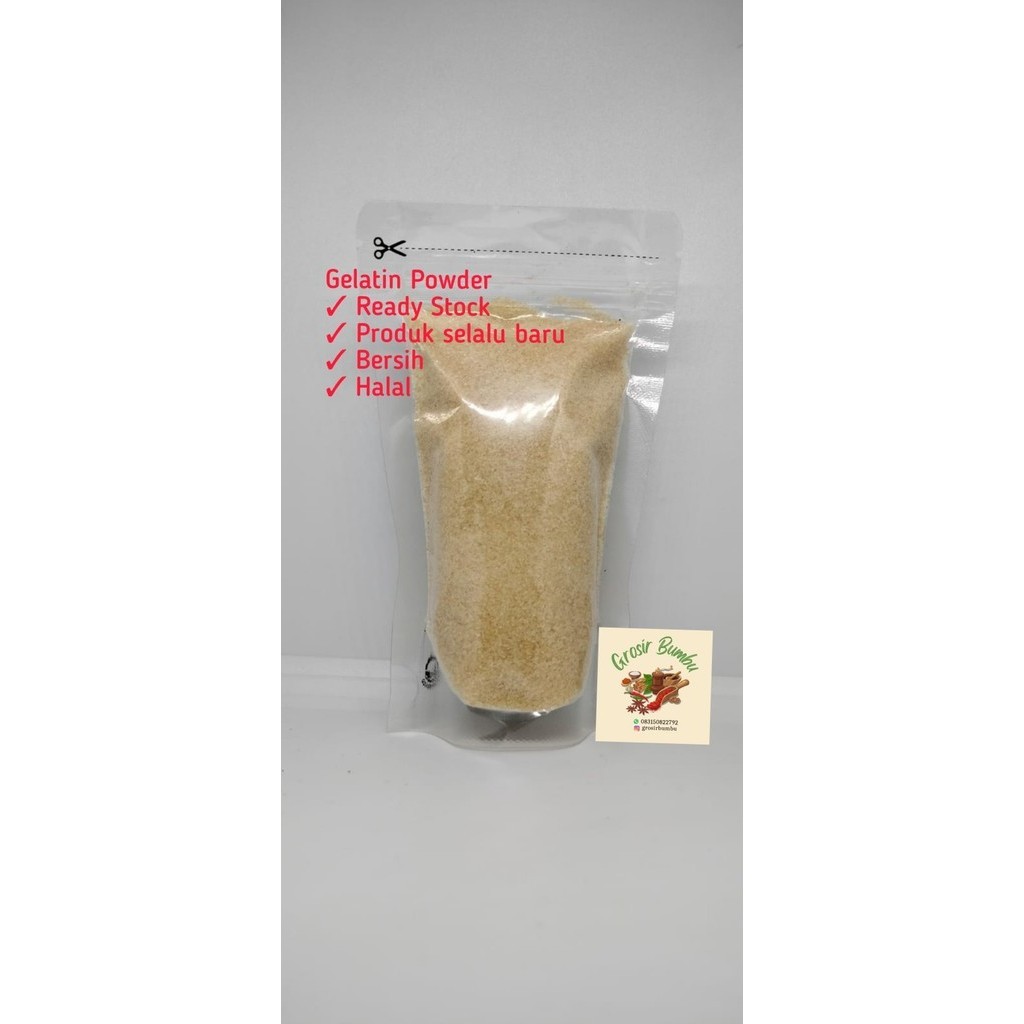 

Gelatine bubuk halal 500 gram / gelatine powder / gelatin bubuk
