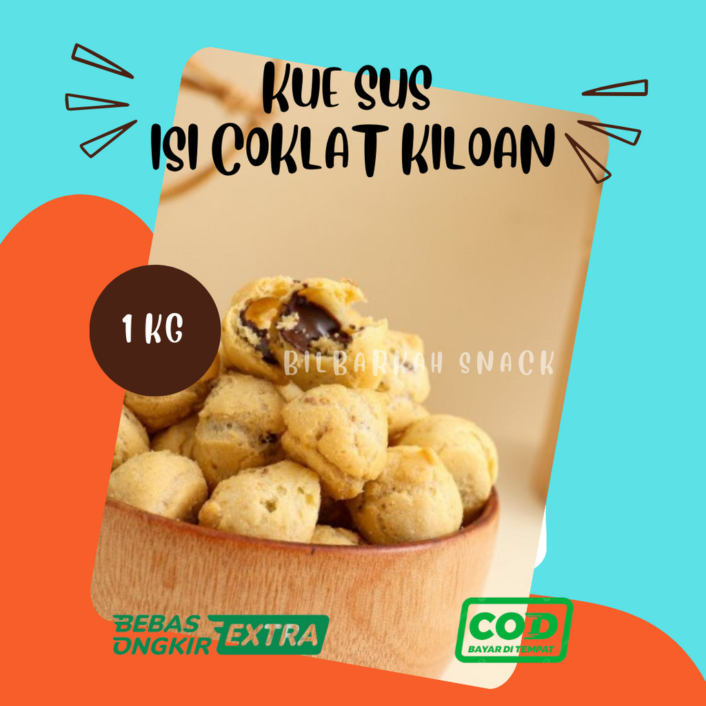 

KUE SUS COKLAT RENYAH ISI 1 KG BISA COD BAYAR DITEMPAT