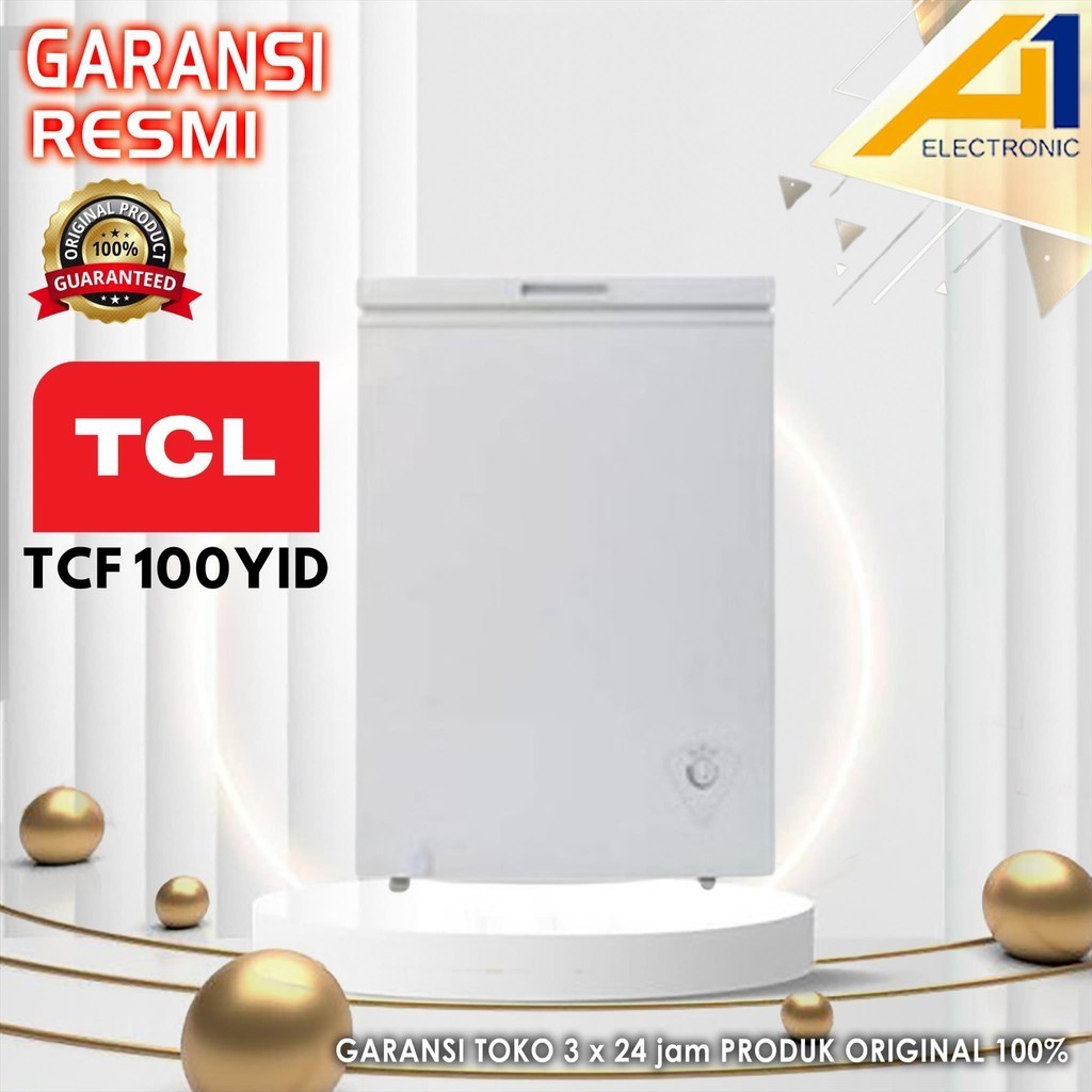 TCL Chest Freezer TCF 100YID / TCF100YID Freezer Box 100 Liter