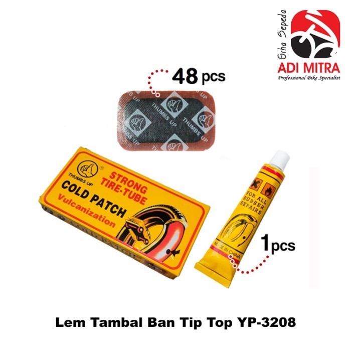 Tambal Ban Tip Top Cold Patch Lem Tambal Ban Sepeda