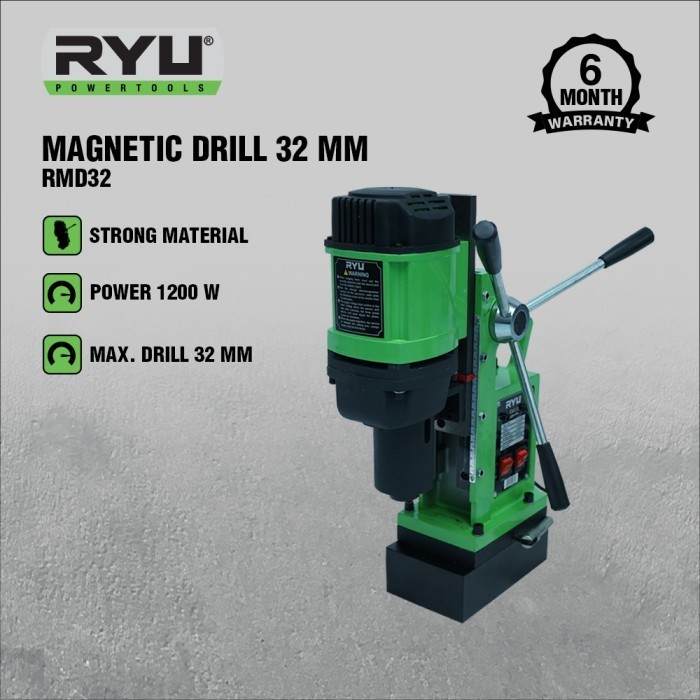 RYU MAGNETIC DRILL 32 MM - MESIN BOR MAGNET