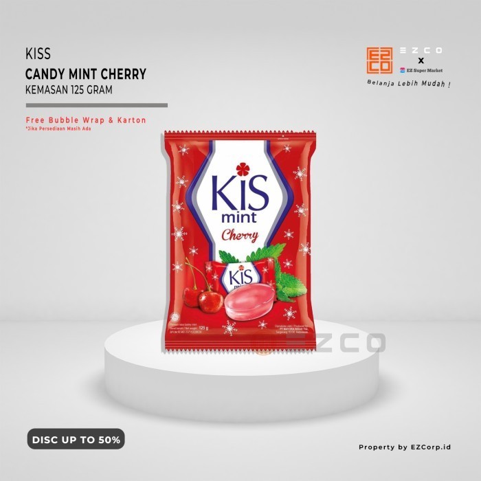 

KISS PERMEN CANDY MINT CHERRY KEMASAN 125 GRAM