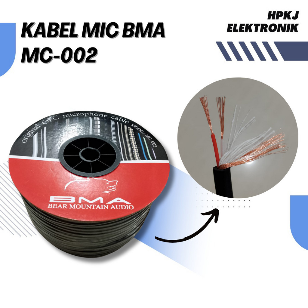 KABEL MICROPHONE BMA MC-002 KABEL MIC BMA MC 002
