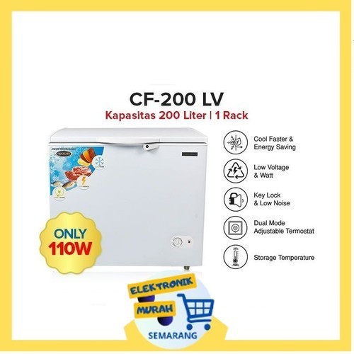 Chest Freezer Frigigate CF-200 LV F200LV Freezer Box 200Liter