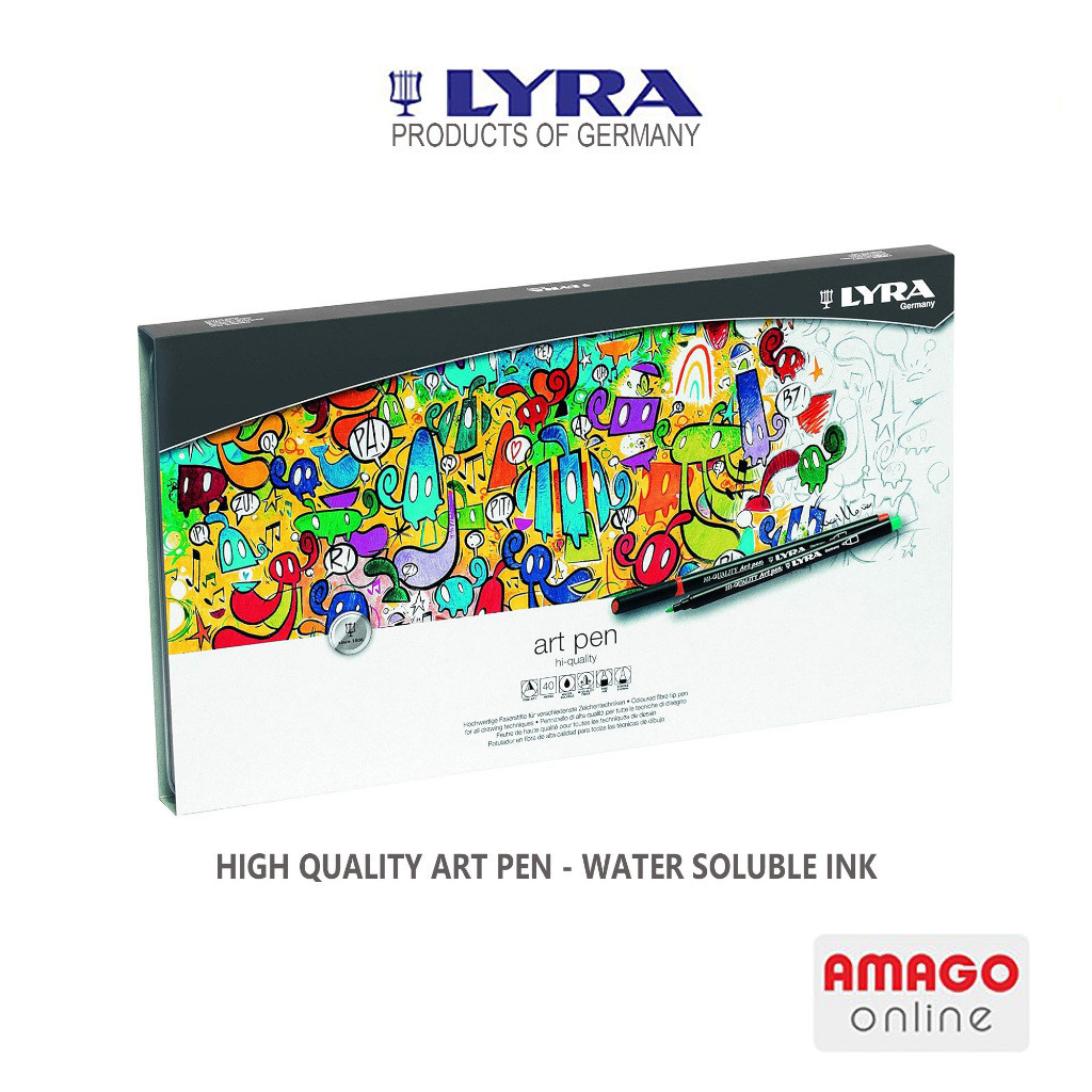 

Spidol Warna Lukis LYRA Art Pen - Metal Box - 40 pcs - 6751400