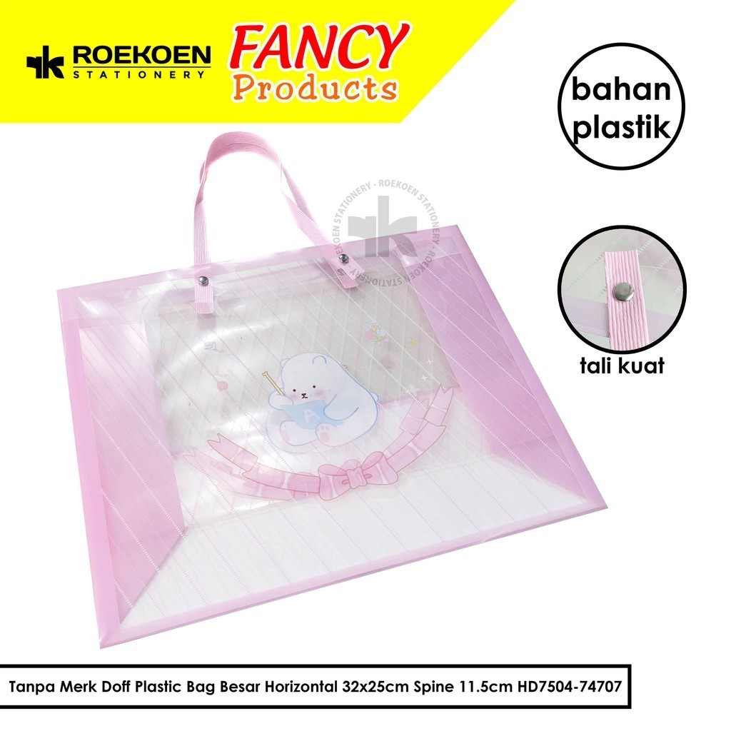 

Tanpa Merk Doff Plastic Bag Besar Horizontal 32x25cm Spine 11.5cm HD7504-74707