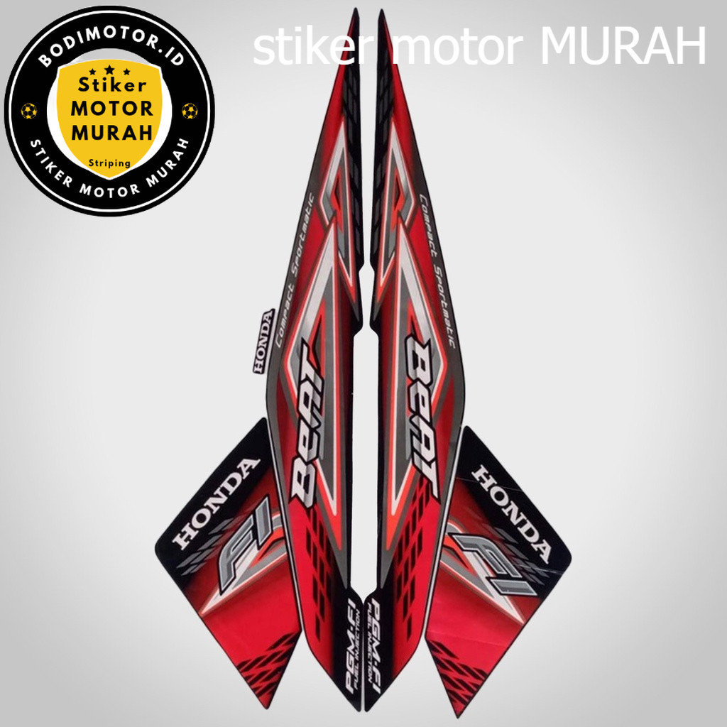 STIKER STRIPING HONDA BEAT FI 2014 FULL STIKER LIS BODY MOTOR BEAT FI 2014 STANDAR Termurah