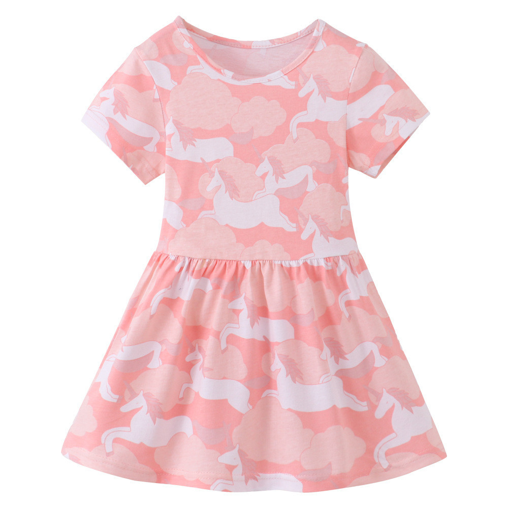 Dress Unicorn Awan Pink