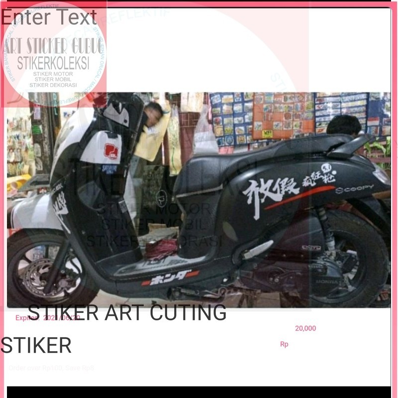 variasi scoopy#STIKER CUTTING/LIS/STRIPING SCOOPY KANJI JEPANG
