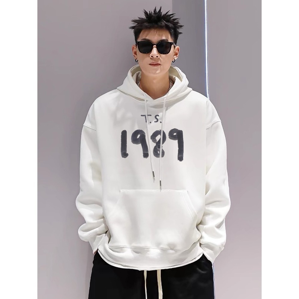 queenstore.Official_ Sweater Hoodie Pria 1989 Taylor Swift The Eras Tour  Black Baju Kaos Oversize P