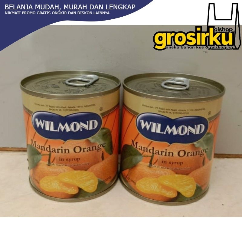 

WILMOND MANDARIN ORANGE in Syrup 312gram / BUAH JERUK MANDARIN