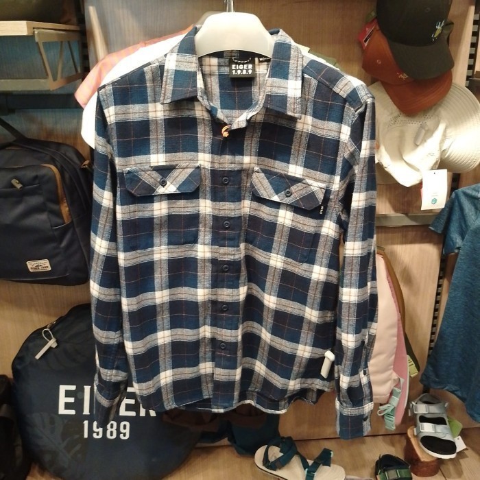EIGER KEMEJA FALANNEL PRIA SONOMA  SHIRT - NAVY