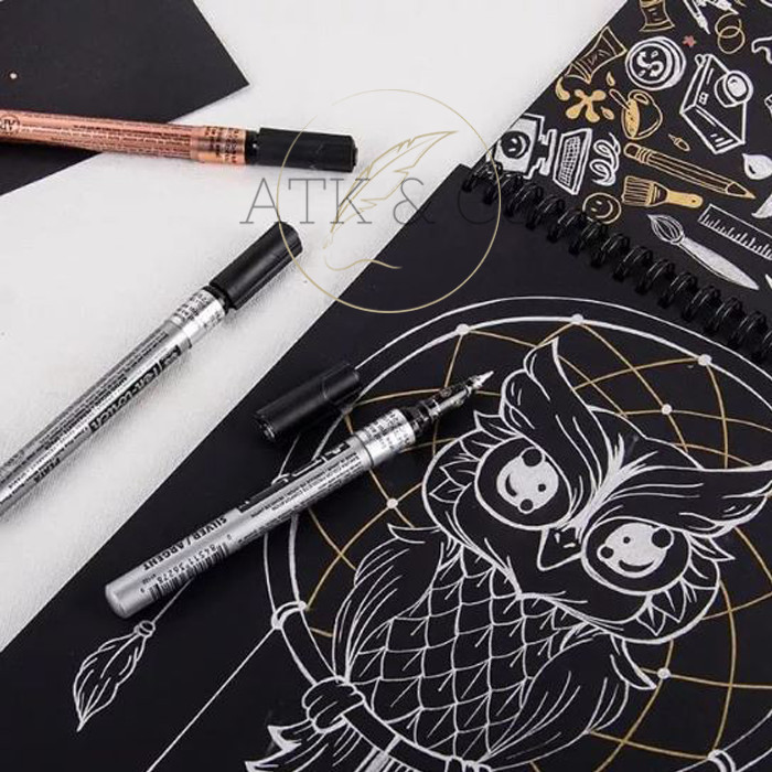 

Potentate A5 Sketchbook 120gsm - Potentate Black Paper A5 Wire Book