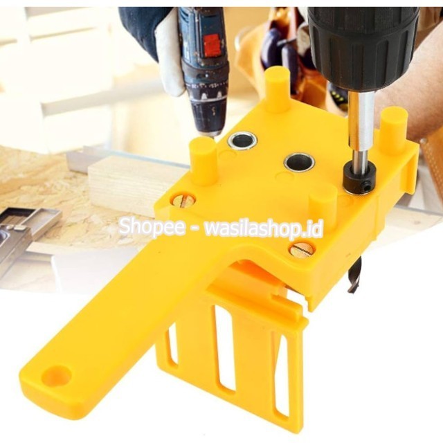 Precision Drill Alat Pelubang Penyambung Kayu Papan Alat Pelubang Dowel ORIGINAL