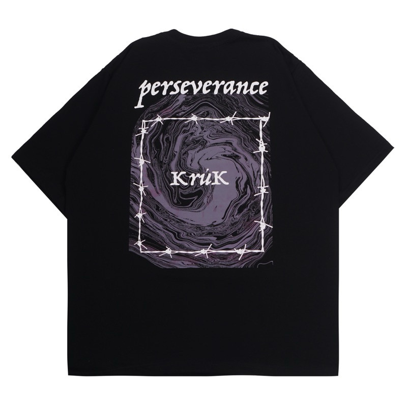 [FREE GIFT]  T shirt Kaos Baju Hitam Perseverance 24S