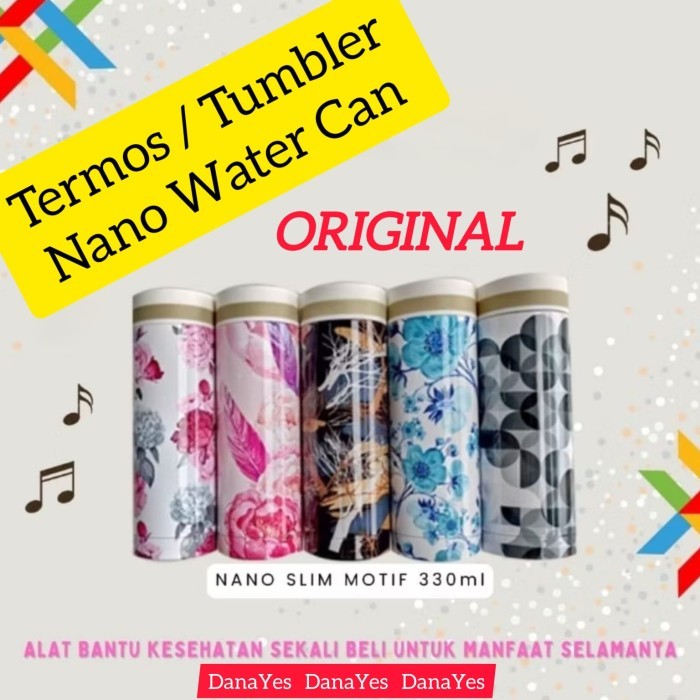 Termos Tumbler Thermos Nano Water Can Nano Can Termos Kesehatan Nano SLIM 330ml Whit Fir EBS SMN