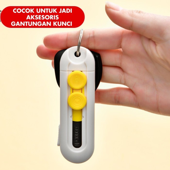 

Pisau Mini Portabel Jepang dengan Magnet untuk Membuka Paket dan Unboxing Multifungsi - Putih