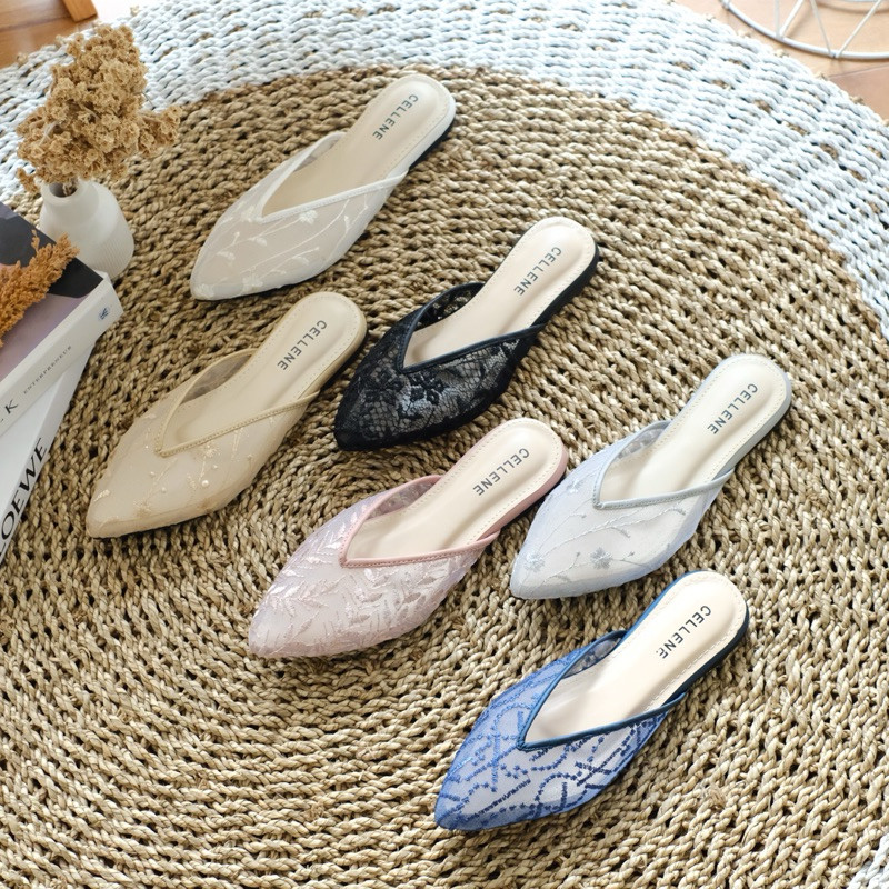 [CELLENE] Vive Lace Flat Shoes