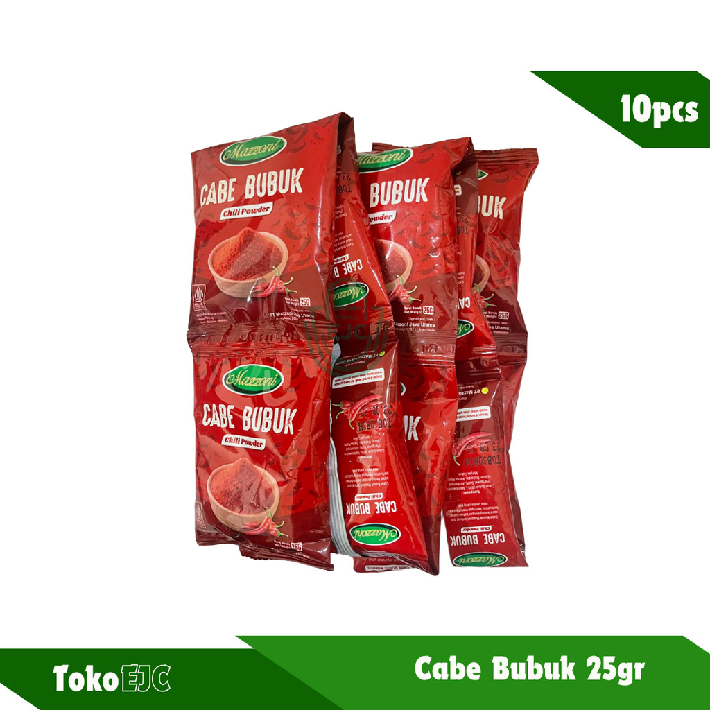 

Mazzoni Cabe Bubuk / Bubuk Cabe 25g x 10pcs Renceng