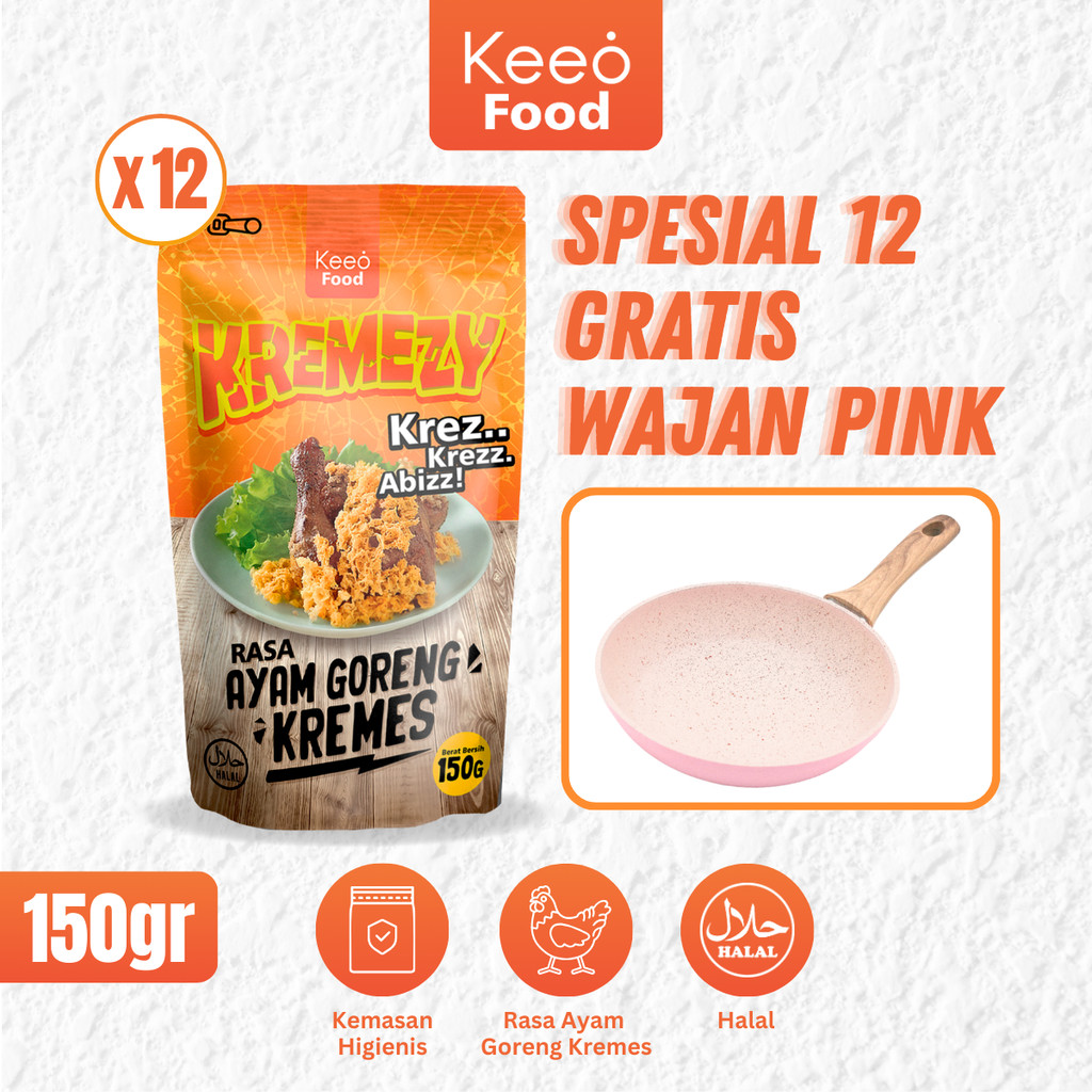 

12 GRATIS HADIAH KREMEZY Kremesan Sari Ayam Goreng Rasa Ayam Goreng Kremes Keeo Food