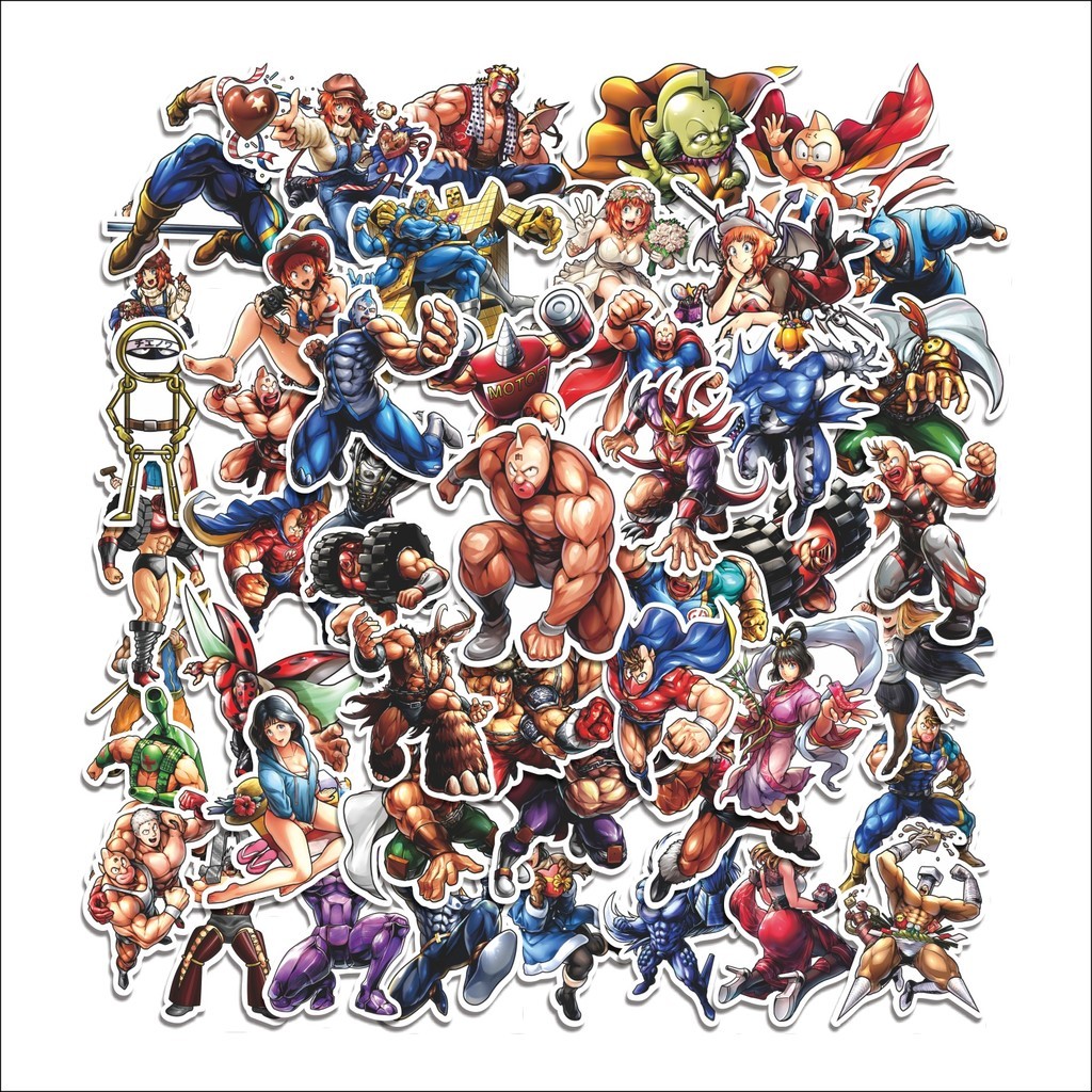 

COD 50 Pcs Stiker Kinnikuman Lucu Anti Air Untuk Dekorasi Notebook Sepeda Skateboard Handphone
