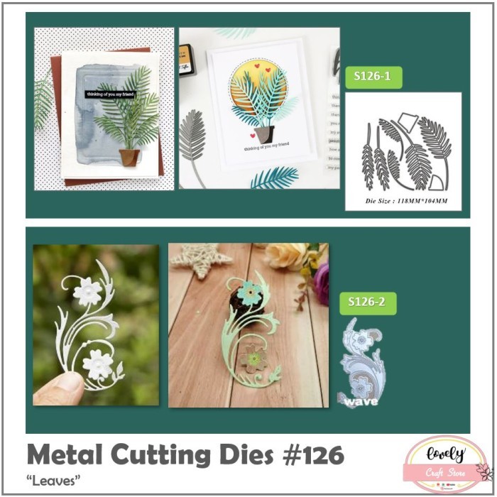 

Metal cutting dies - leaf for cards, scrapbook #126 - S126-1