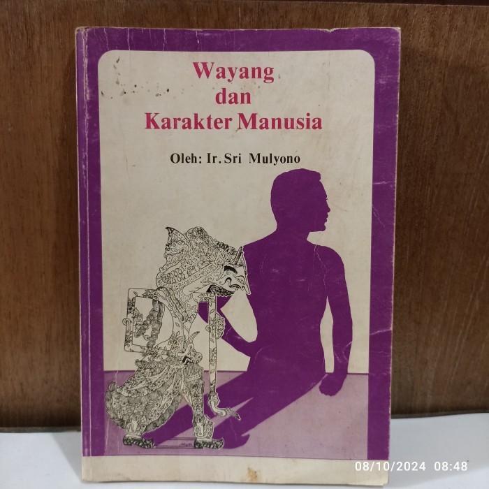 buku wayang dan karakter manusia sri mulyono 144 hal 1979