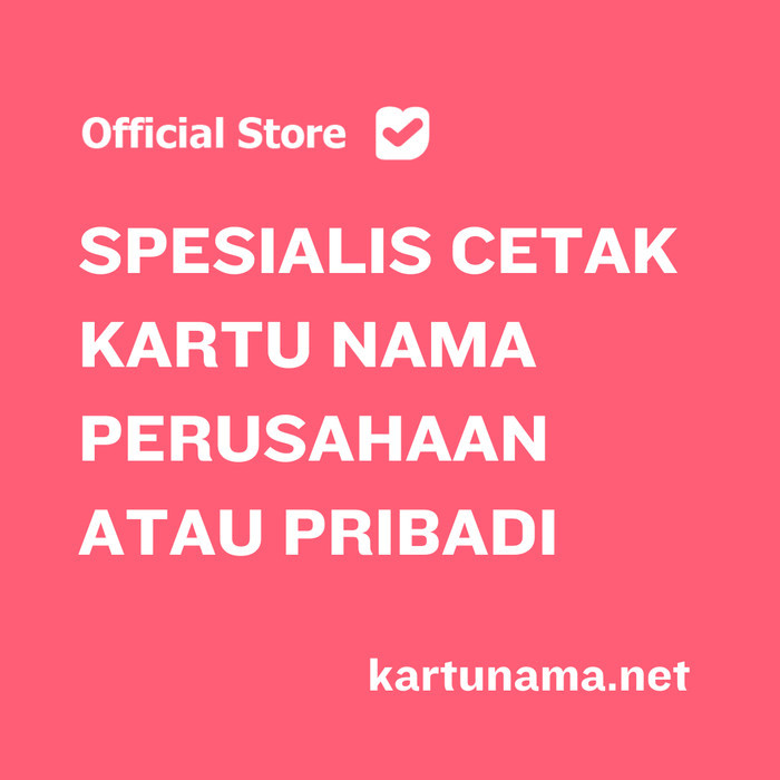 

[TERLARIS] Kartu Nama Laminasi / Laminating (Lebih Tahan Air) - Cetak 1 Sisi, Sudut Lancip