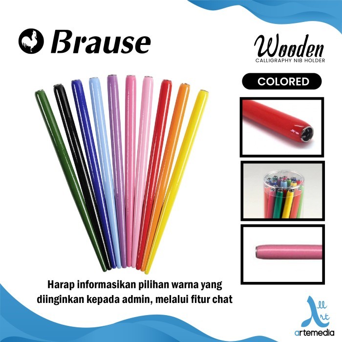 

[TERLARIS] Pena Kayu Kaligrafi Brause Nib Holder Dip Pen Calligraphy Writing - COLOR