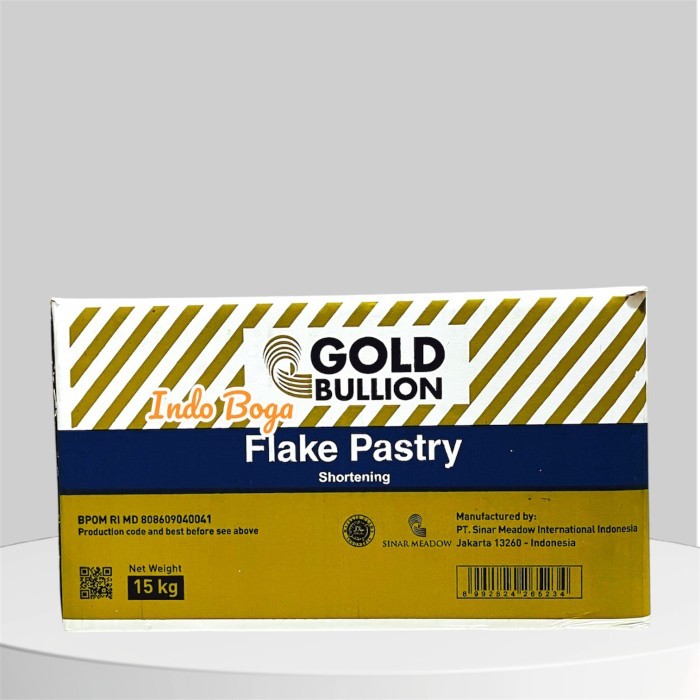 

KARTONAN Gold Bullion flake pastry 15 kg