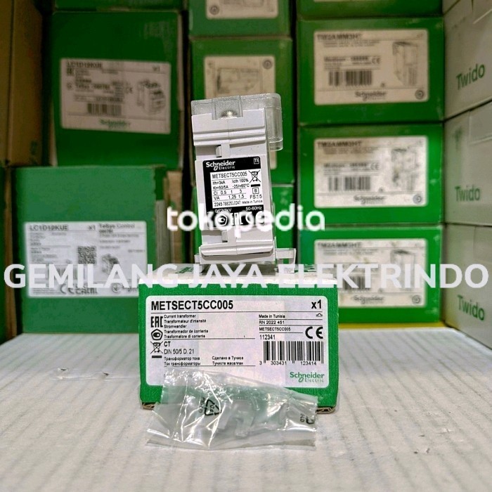 SCHNEIDER METSECT5CC005 CT / CURRENT TRANSFORMER RATIO 50/5A ORIGINAL