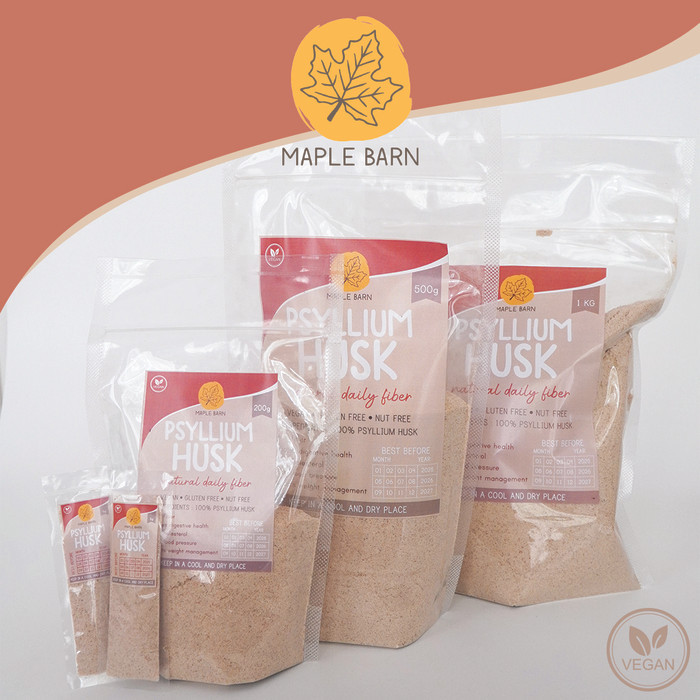 

ATMA Psyllium Husk Powder Maple Barn 1 kg 500 gr 200 sachet 5 g 1000 - 200gr