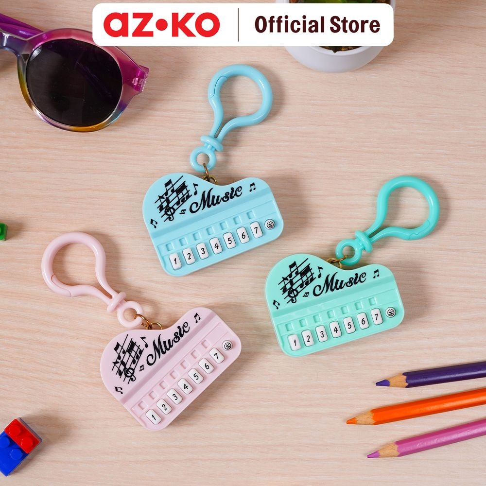 AZKO Ataru Gantungan Kunci Piano Pastel Random key chain penanda kunci serbaguna key ring accessorie