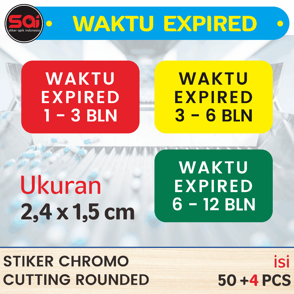 

Stiker Expired Date | Waktu Expired Obat | Label Obat Bebas