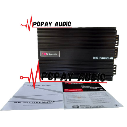 Power amplifier Audio Mobil 4 Channel nakamichi NK SA 604 i