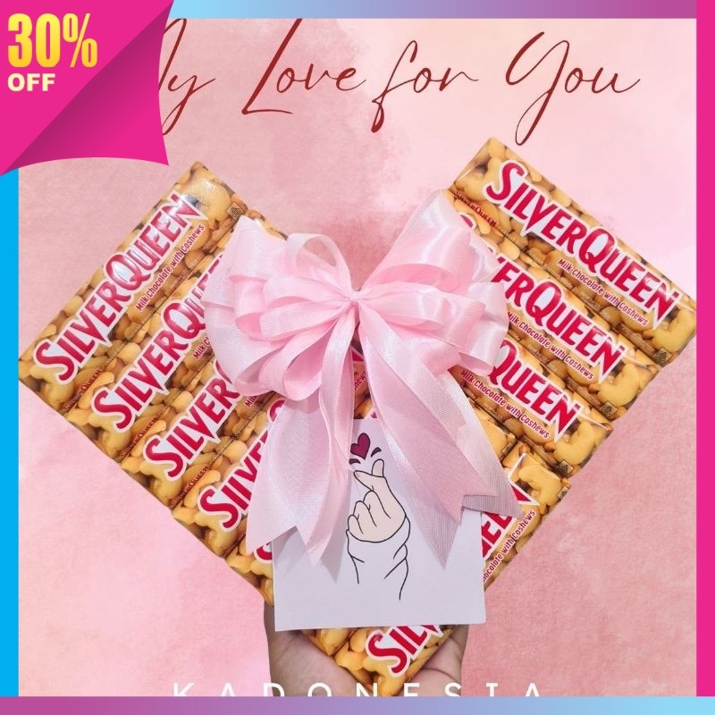 

Kado Cantik Unik Hampers Valentine Keren Lebaran / Silverqueen LOVE / Hampers Coklat / Hadiah Romantis Cewek Coklat