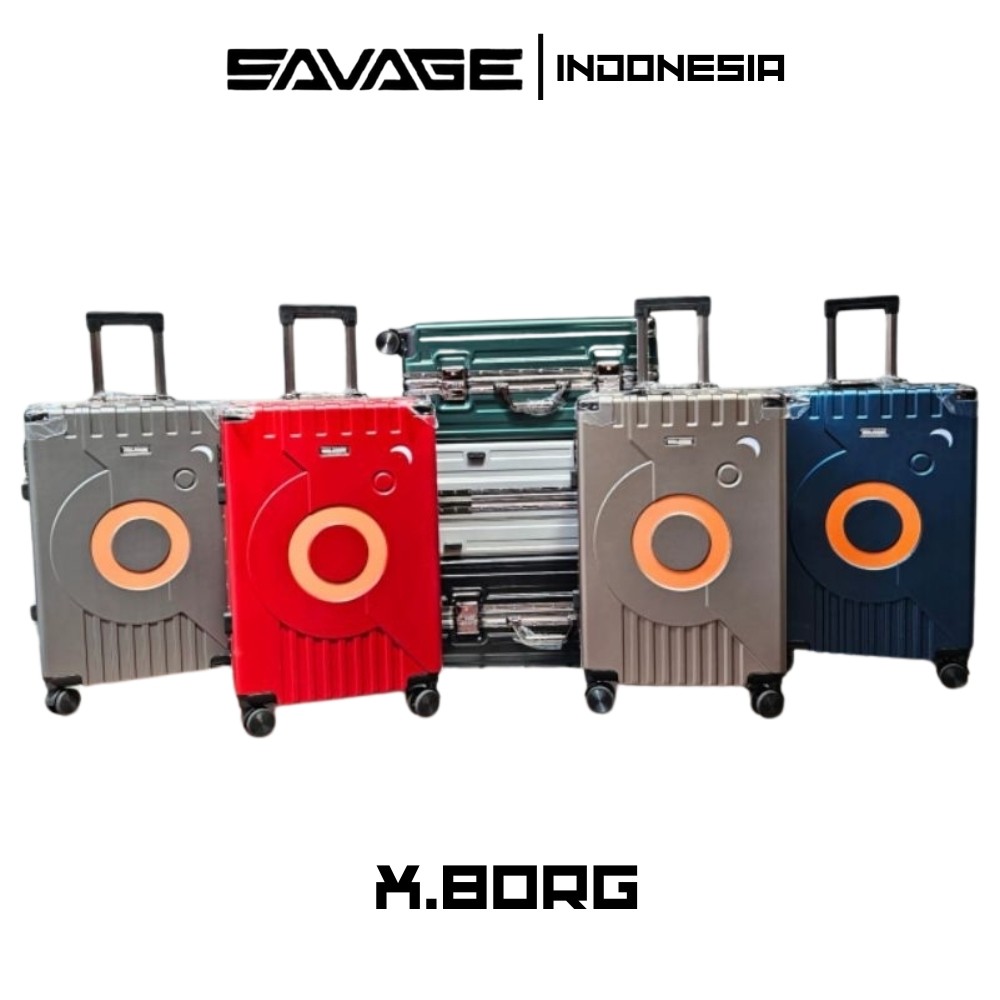 SAVAGE X.BORG Koper 20 - 24 Inch Kabin Bagasi Anti Pecah