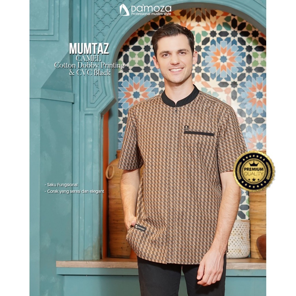 DAMOZA - Koko MUMTAZ ( Couple Titania) Baju Muslim Keluarga  - Koko Premium Lengan Pendek - Koko Bra