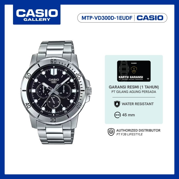 Original Casio Jam Tangan Analog Pria MTP-VD300D-1EUDF
