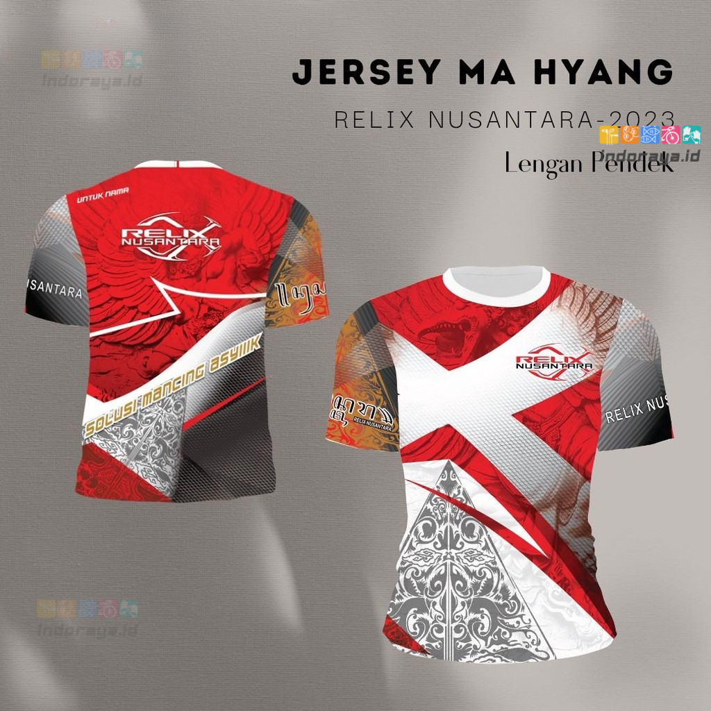 Indoraya.id Jersey Relix Nusantara Ma Hyang Kaos Mancing Lengan Panjang Pendek S-2XL
